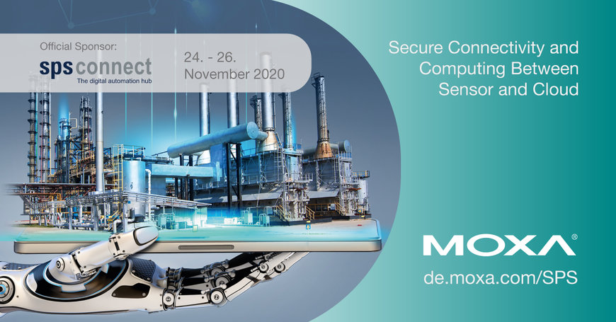Bezpečná konektivita a výpočty mezi senzory a cloudem: Moxa na sps connect 2020